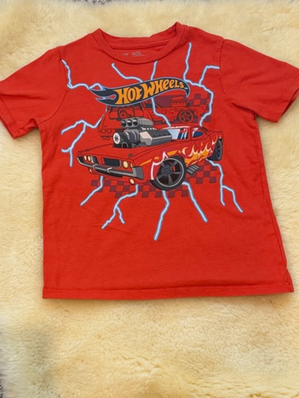 Tucker + Tate Hot Wheels Lightning Graphic Tee - Red Nordstrom - Picture 2 of 3